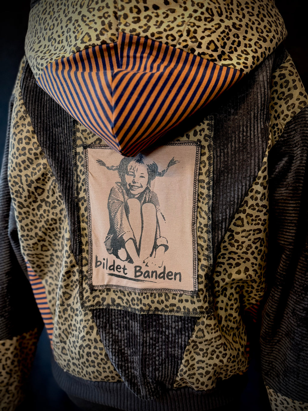 Bildet Banden - Pippi Lotta Cord  jacke schwarz gefüttert