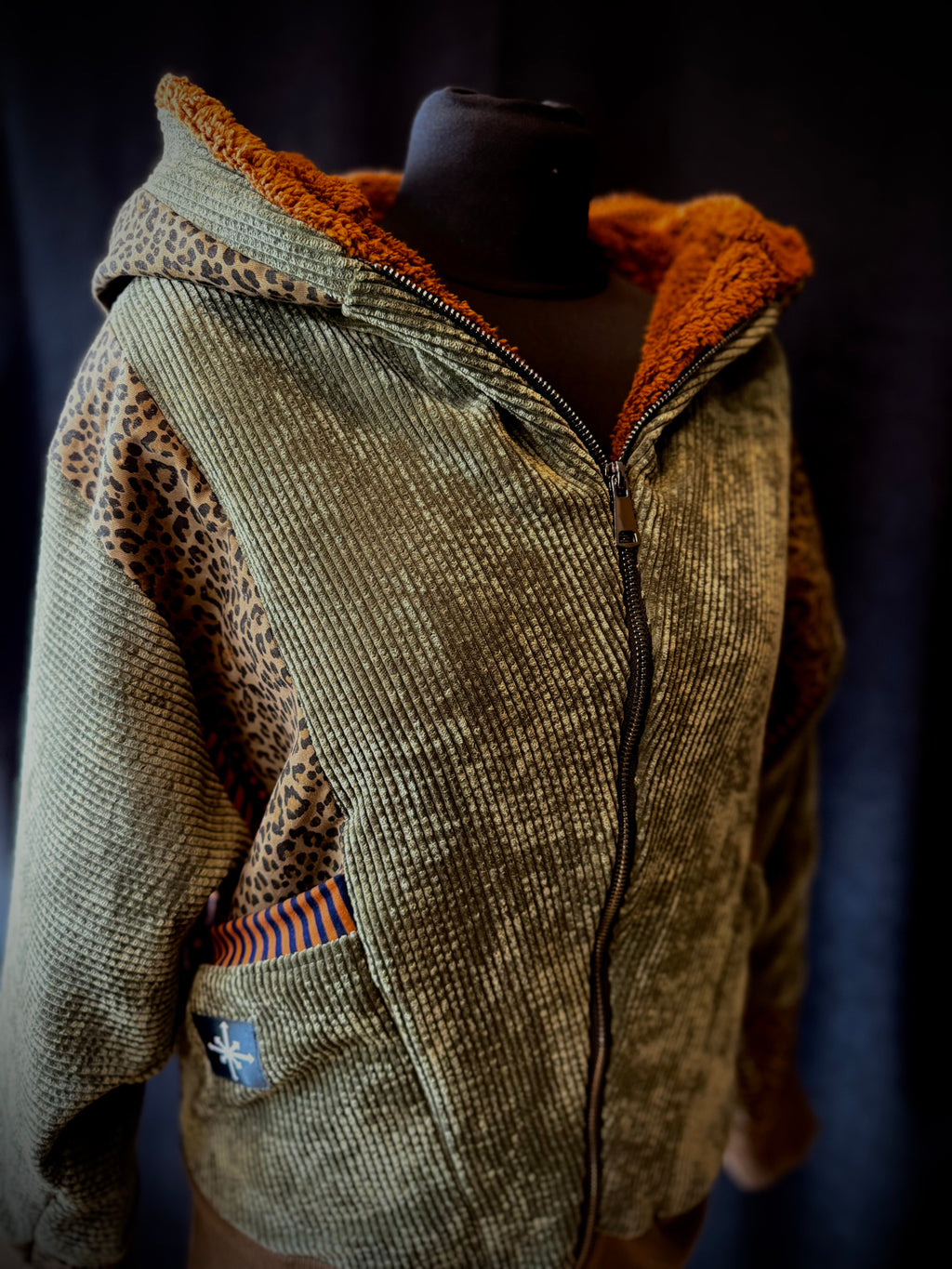 Bildet Banden - pippi Lotta Cord  jacke gefüttert