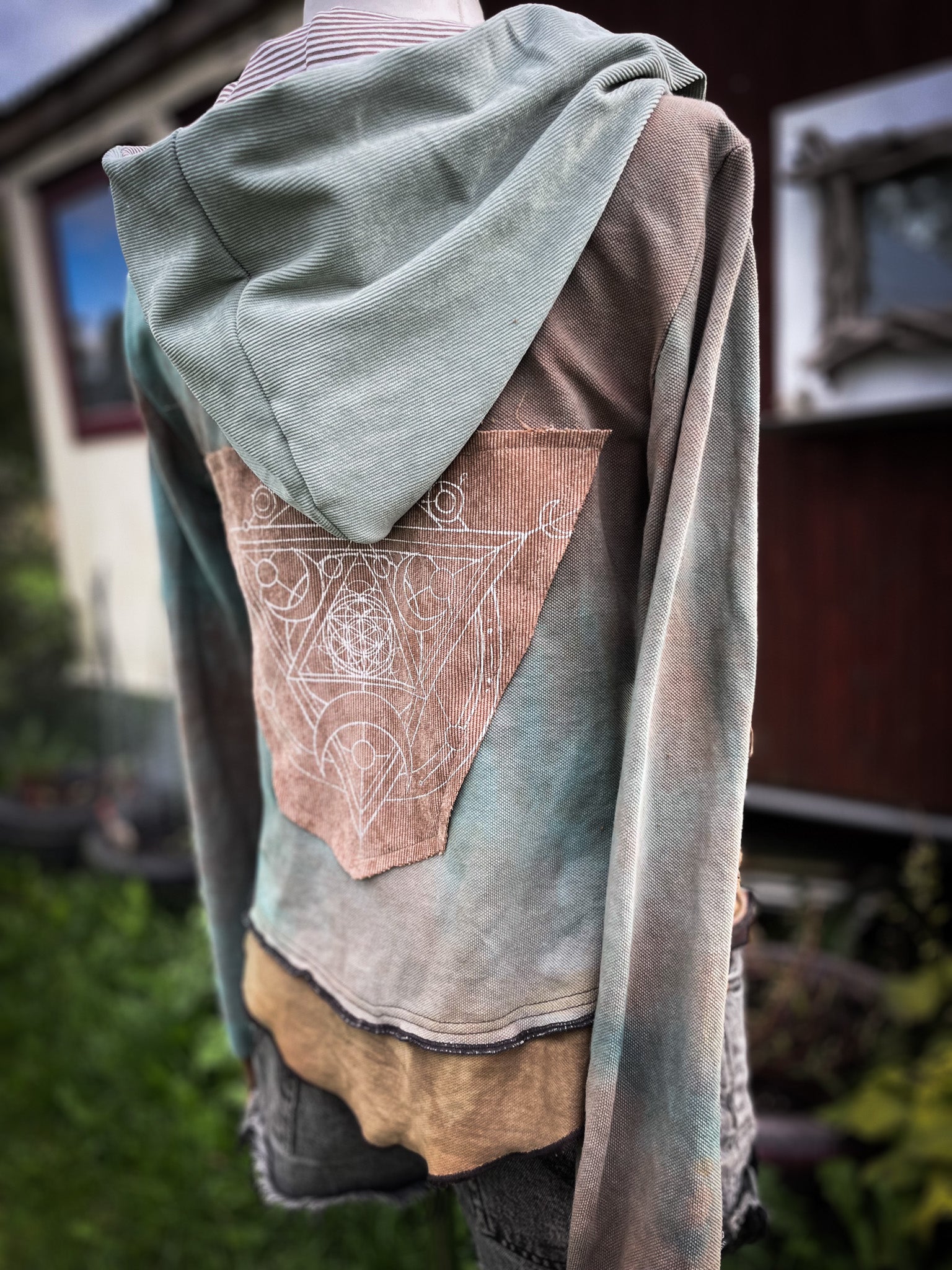Blue „Flower of love“ Summer Jacket