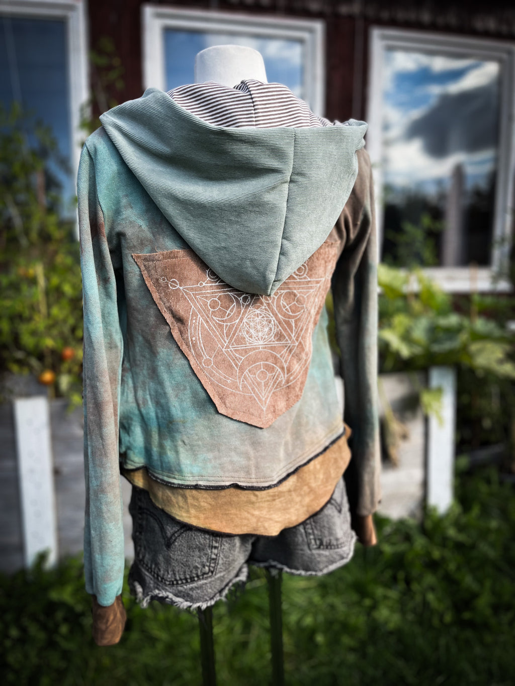 Blue „Flower of love“ Summer Jacket