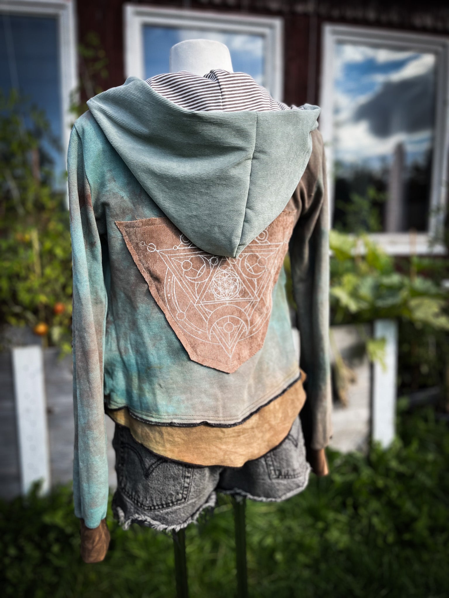 Blue „Flower of love“ Summer Jacket