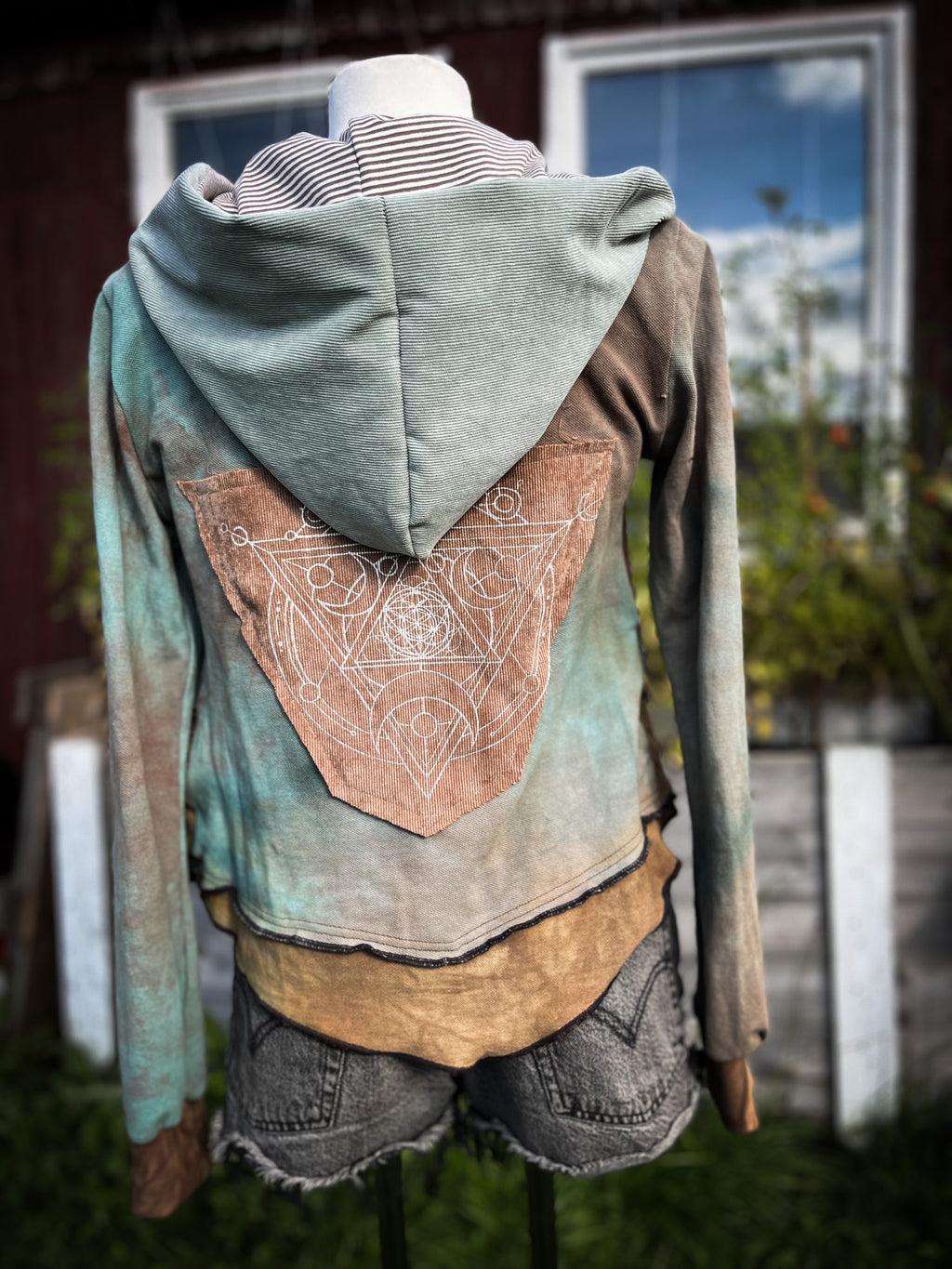 Blue „Flower of love“ Summer Jacket