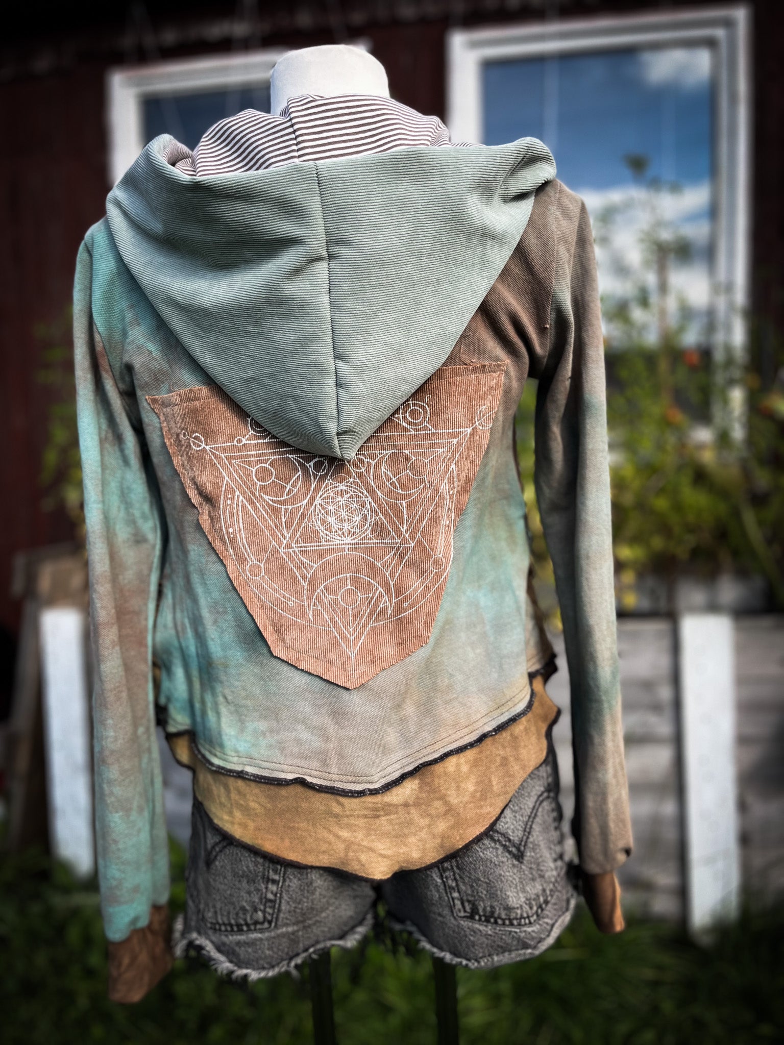 Blue „Flower of love“ Summer Jacket