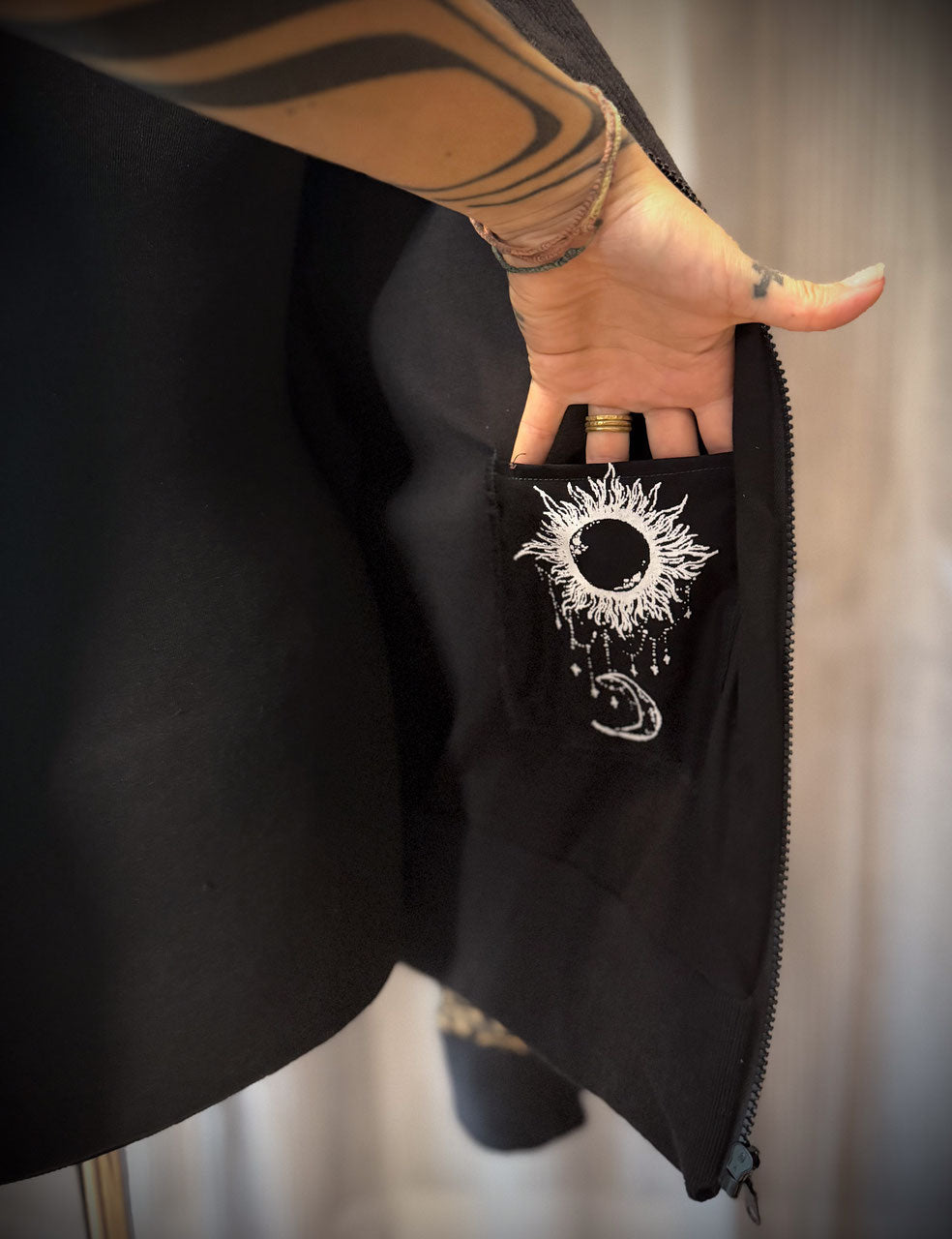 Cordjacke Schwarz Leo