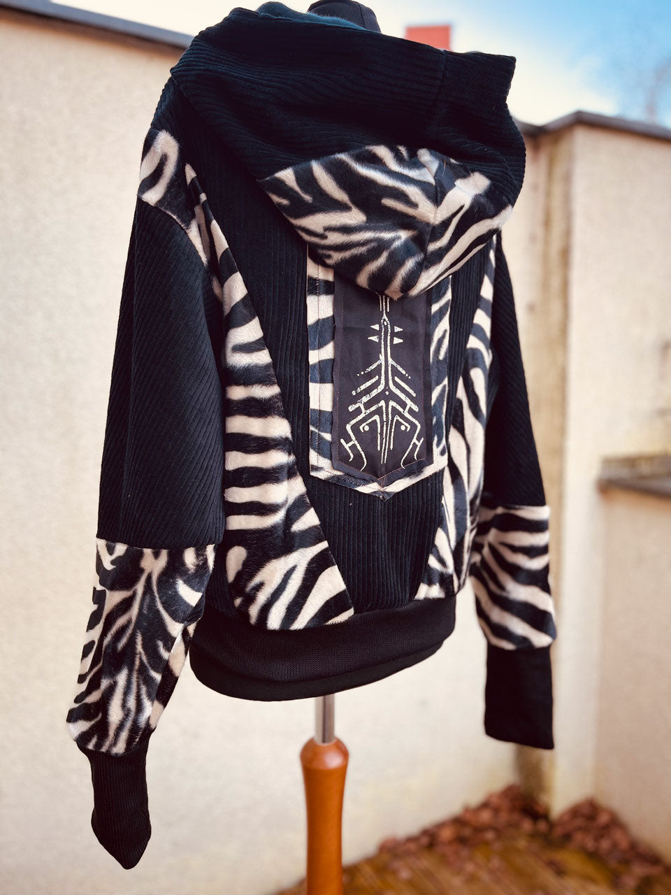Oversize Jacke Zebra