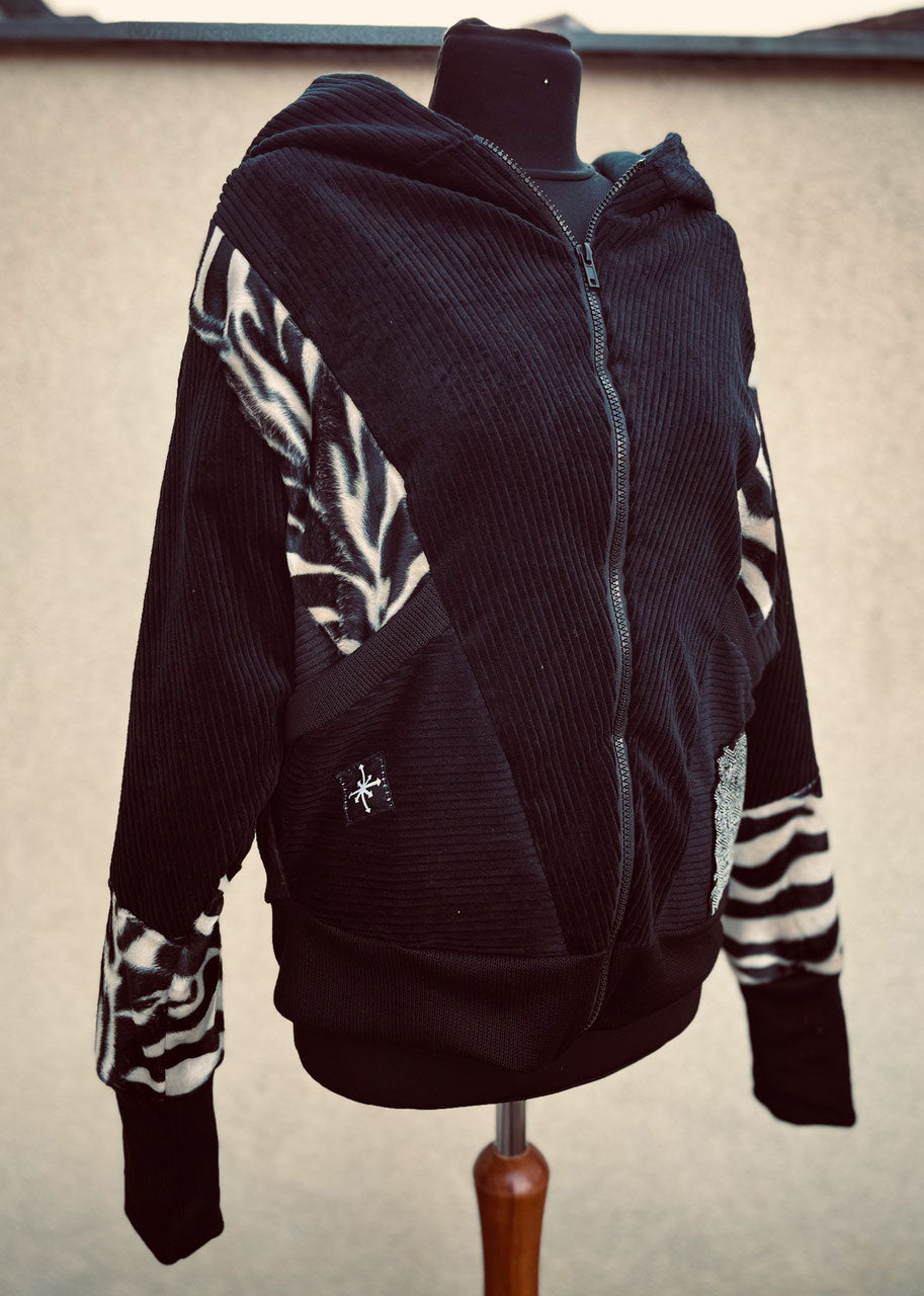 Oversize Jacke Zebra