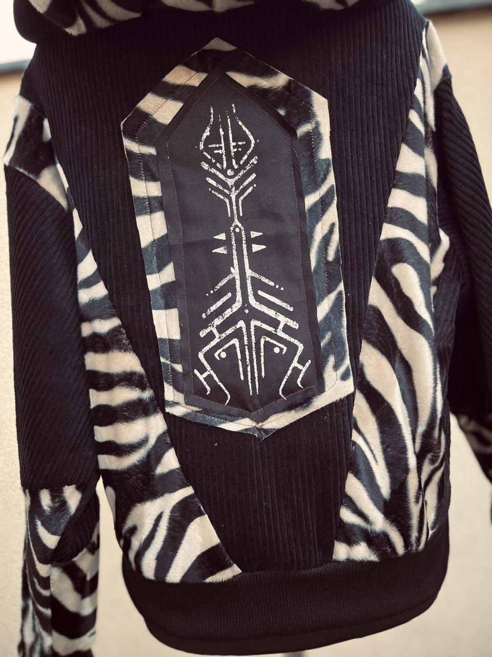 Oversize Jacke Zebra
