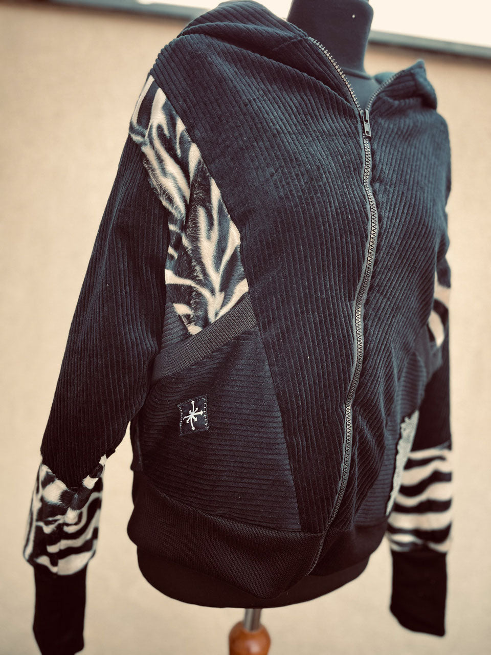 Oversize Jacke Zebra