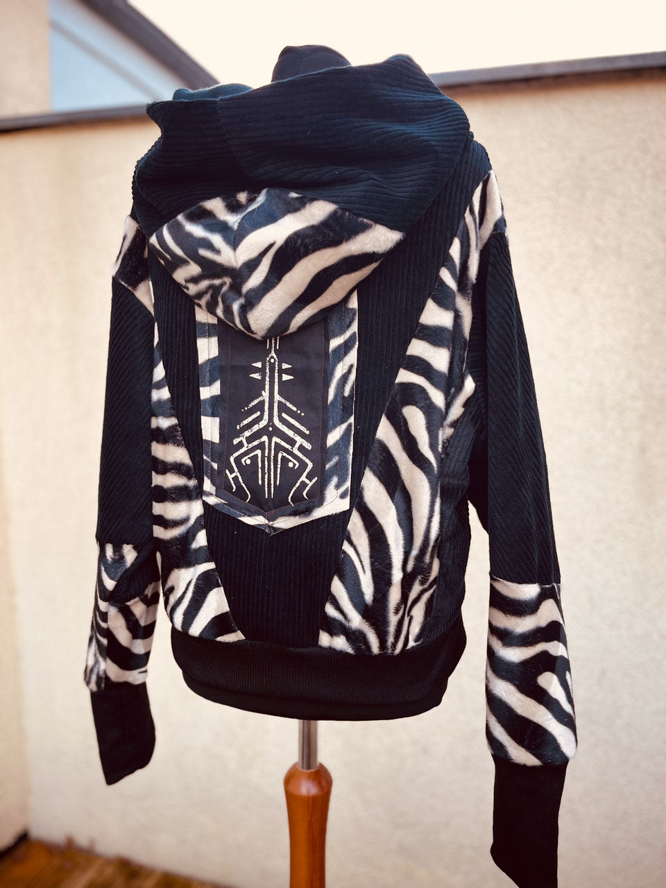Oversize Jacke Zebra
