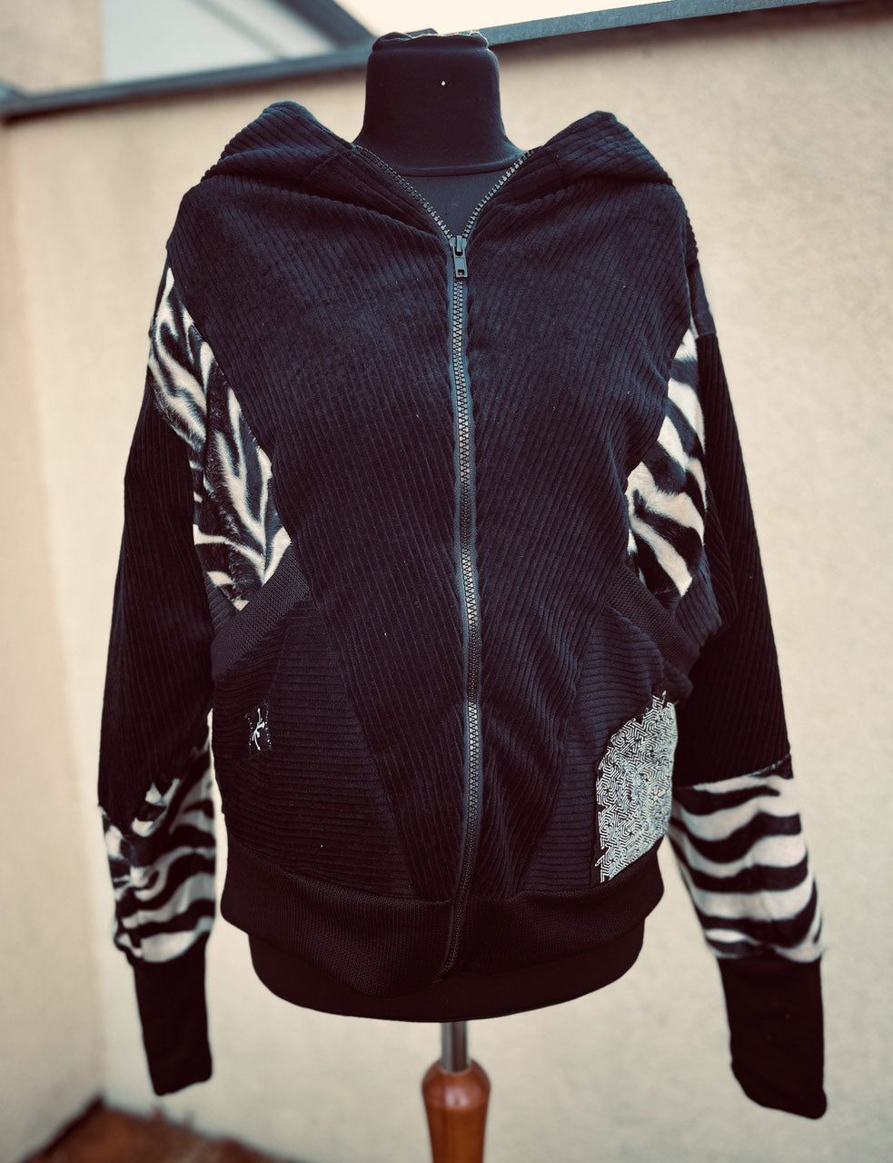 Oversize Jacke Zebra