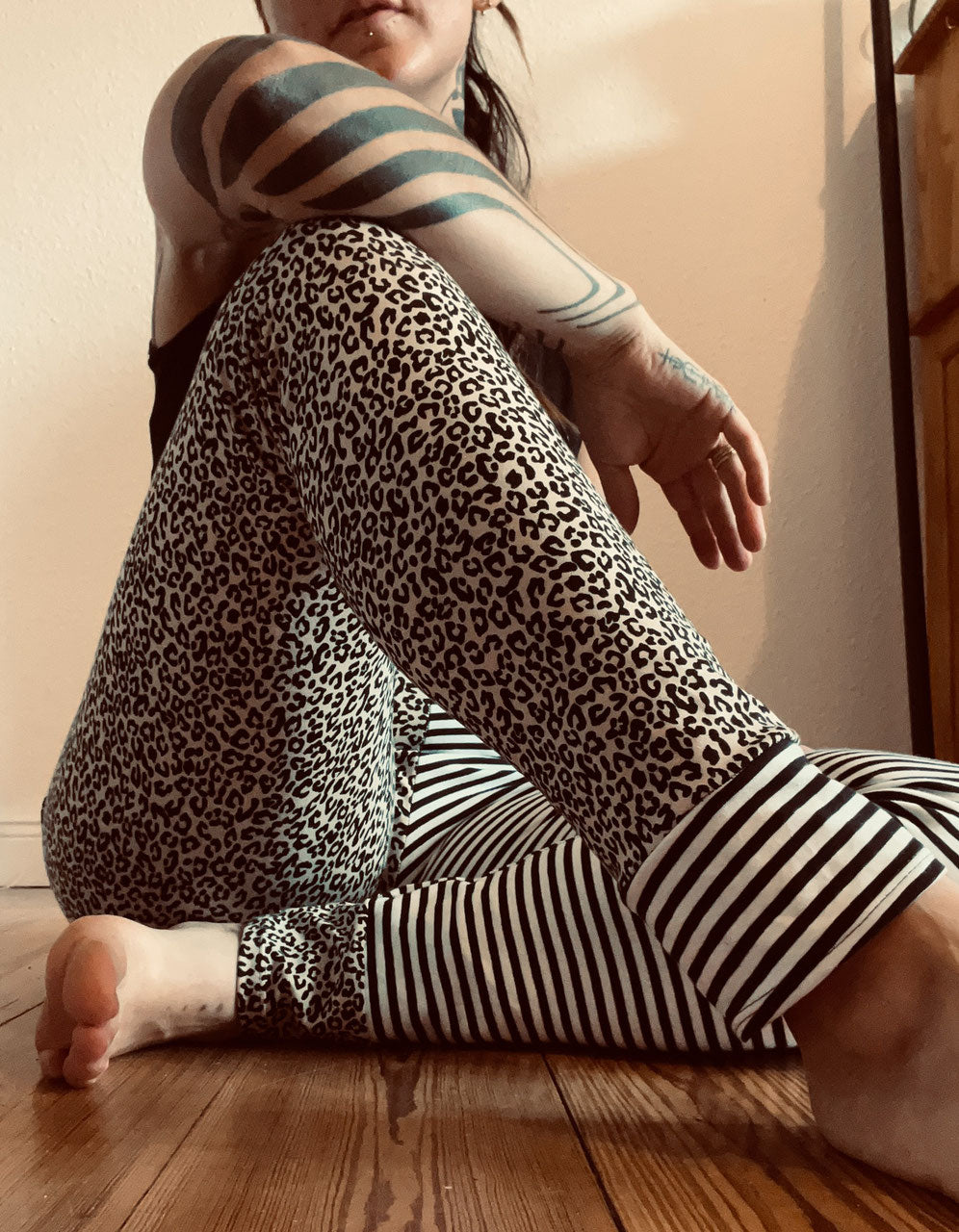 Leggings - Leo/stripes
