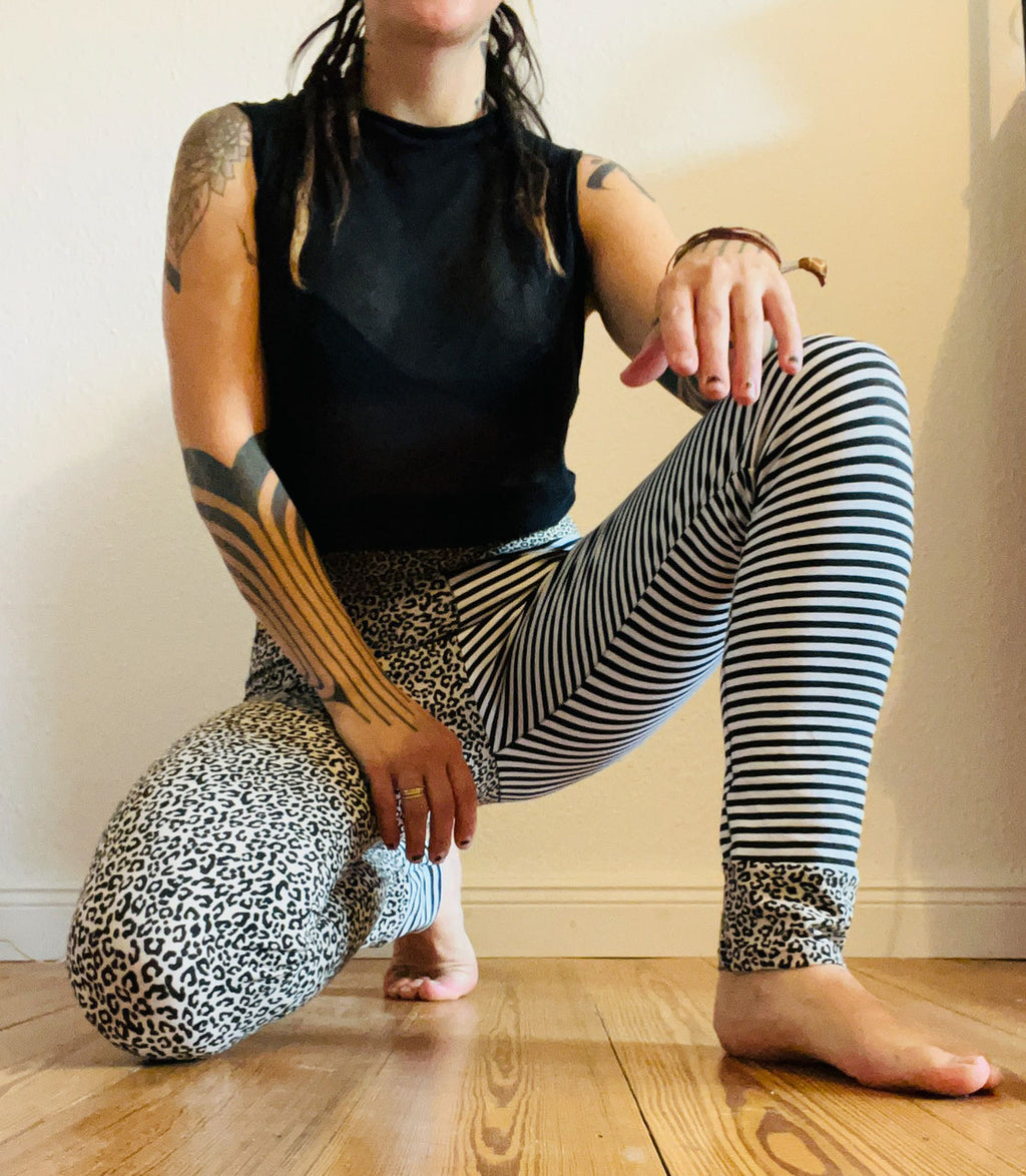 Leggings - Leo/stripes