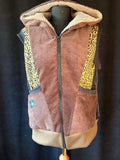 Cord Weste Braun Leo - Tribal Patch