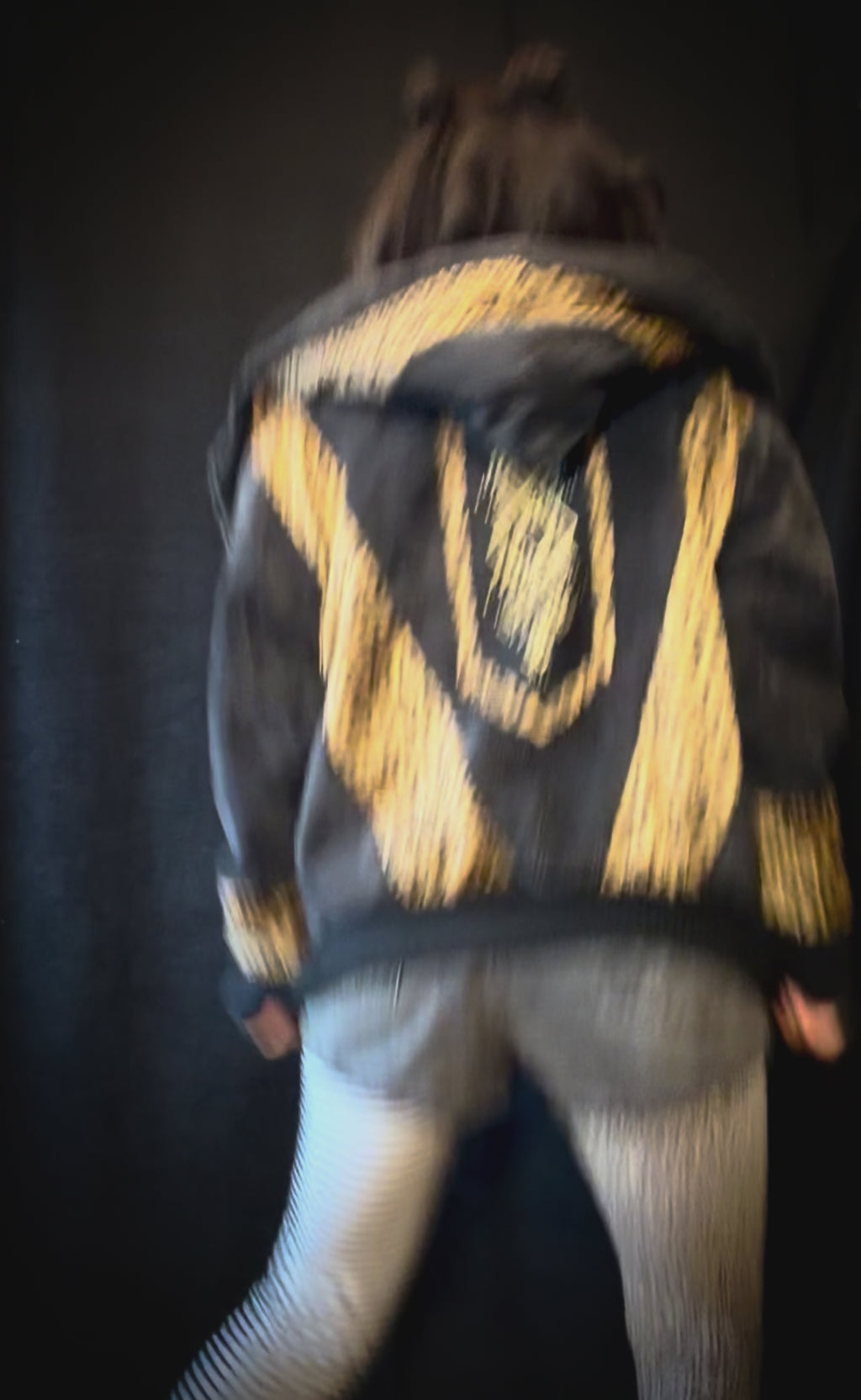 Cordjacke Schwarz Leo Tribal MTO